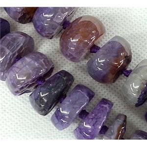 purple Agate heishi beads, approx 25mm [GAS539]