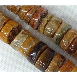 yellow Agate heishi beads, approx 25mm [GAS544]