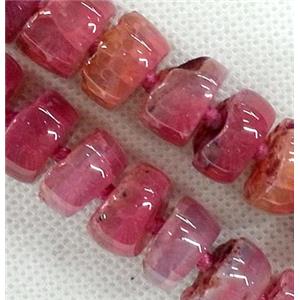 pink Agate heishi beads, approx 25mm [GAS548]