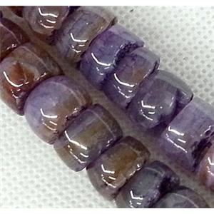 purple Agate heishi beads, approx 25mm [GAS550]