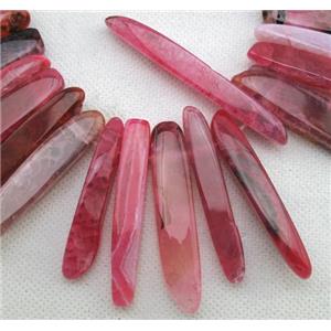 Natural agate bead, freeform, pink, 10-60mm [GAS705]