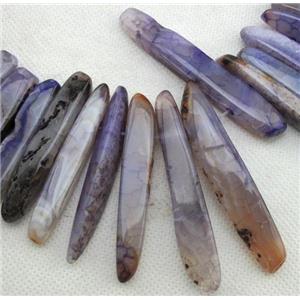 Natural agate bead, freeform, purple, 10-60mm [GAS706]