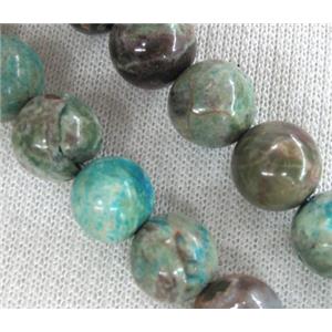 round ocean jasper beads, blue, 12mm dia, approx 31pcs per st [GAS923-12MM]