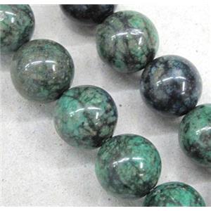 round Chrysocolla Beads, green, approx 10mm dia, 15.5 inches [GASA1111]
