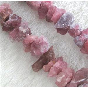 pink tourmaline chip beads, freeform, approx 8-12mm, 15.5 inches [GASA1210]