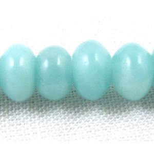rondelle Amazonite Stone Beads, grade AB, 4x6mm, approx 100pcs per st [GMAS03AB-4X6MM]