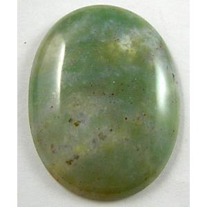moss Agate Cabochon, flat-back Oval, 30x40mm [GMC01]