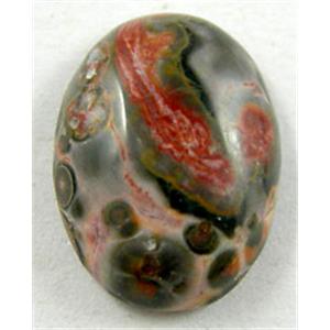 Rhyolite Jasper, Cabochon, flat-back Oval, 12x16mm [GMC21-12X16]