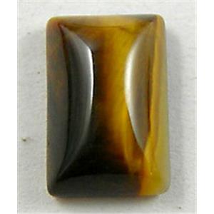 Tiger eye stone, Cabochon, flat-back Rectangle, 8x12mm [GMC39-8X12]