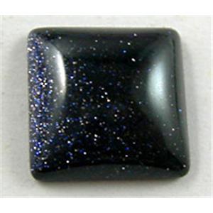Blue SandStone Cabochon, flat-back Square, 14x14mm [GMC42-14X14]