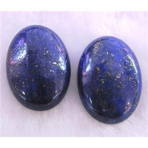 lapis lazuli cabochon, oval, approx 12x16mm [GMC57-12X16MM]