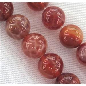 ruby Fire Agate Beads, round, approx 4mm dia [GMFA49-4MM]