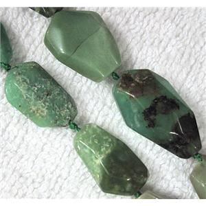 natural Chrysoprase bead, freeform, approx 10-25mm, 16.5 inches [GMLB001]