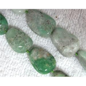 natural Chrysoprase bead, freeform, approx 12-25mm, 16.5 inches [GMLB005]