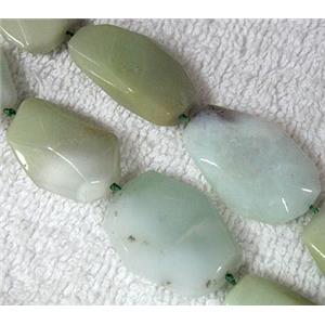natural Chrysoprase bead, freeform, approx 16-32mm, 16.5 inches [GMLB006]