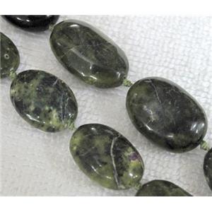 chrysoprase bead, oval, approx 12x18-17x26mm, 16.5 inches [GMLB047]