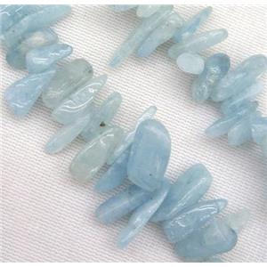 Aquamarine chips bead, freeform, approx 6-20mm, 15.5 inches [GMLB1130]