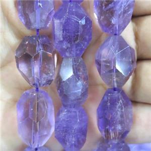 Ametrine nugget beads, freeform, purple, approx 10-25mm [GMLB1227]