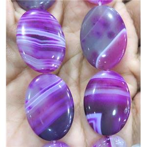 agate beads, oval, hotpink, approx 18x25mm [GMLB1230]