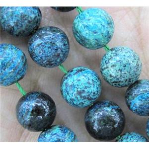 blue Silver-line jasper beads, round, 8mm dia, approx 48pcs per st [GMLB128-8MM]