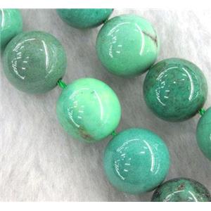 Natural Green Grass Agate Beads Smooth Round, approx 8mm dia, 15.5 inches [GMLB129-8MM]