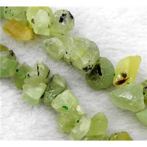 prehnite beads, freeform, green, approx 10-16mm, 15.5 inches [GMLB1333]