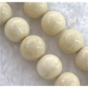 round white Chinese River Jasper beads, approx 4mm dia [GMLB1427-4MM]