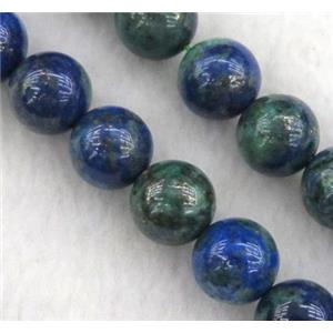 round natural Azurite beads, Dye, approx 6mm dia [GMLB1433-6MM]