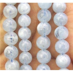 natural Aquamarine beads, round, approx 6mm dia [GMLB1504]