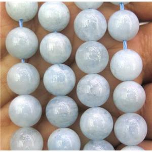natural Aquamarine beads, round, AB-Grade, blue, approx 8mm dia [GMLB1507-8MM]