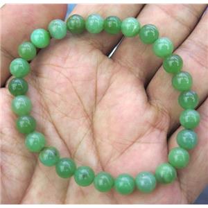 Australian Chrysoprase bracelet, round, approx 8mm dia [GMLB1511]