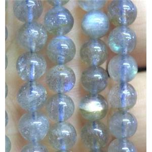 natural Labradorite beads, round, AA-Grade, approx 6mm dia [GMLB1521]