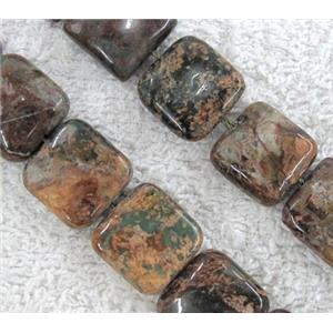 green opal bead, square, approx 18x18mm [GMLB247-18MM]