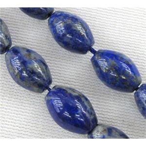 lapis lazuli beads, barrel, blue, approx 8x12mm [GMLB328]