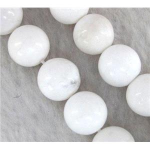 round white Porcelain beads, approx 6mm dia, 66pcs perst [GMLB337-6MM]