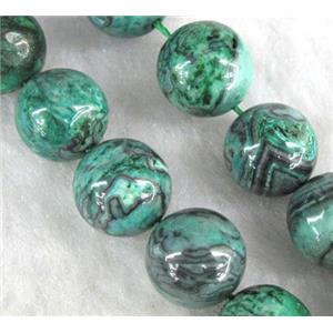 round green picture jasper beads, approx 12mm dia, 15.5 inches [GMLB406-12MM]