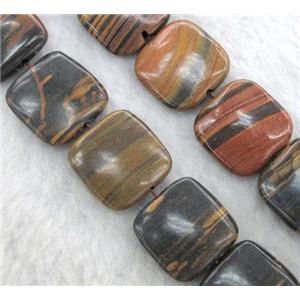 brown opal jasper beads, square, approx 20x20mm, 15.5 inches [GMLB461-20MM]