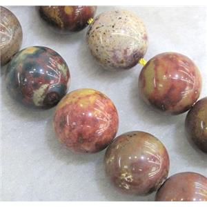 round Agate Beads, approx 12mm dia, 15.5 inches [GMLB567]