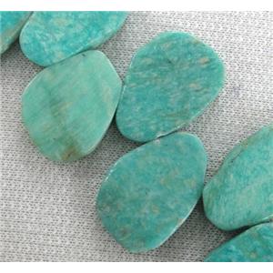 natrual Amazonite beads, teardrop, AA-grade, approx 15-35mm, 15.5 inches [GMLB602]