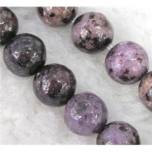 natural purple lepidolite beads, round, approx 6mm dia, 15.5 inches [GMLB685-6MM]