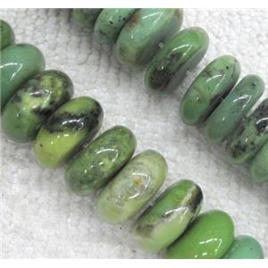 australian chrysoprase bead, rondelle, green, approx 14mm dia, 15.5 inches [GMLB726]