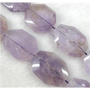 amethyst beads, faceted freeform, approx 10-30mm, 15.5 inches [GMLB746]
