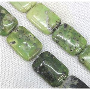 natural Australian Chrysoprase beads, rectangle, green, approx 18x25mm, 15.5 inches [GMLB812]
