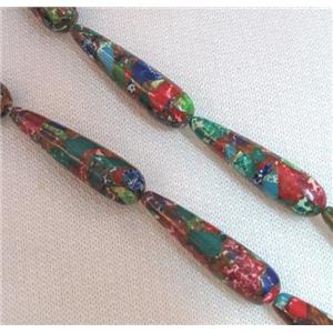 gemstone bead, teardrop, approx 10-40mm, 15.5 inches [GMLB827]