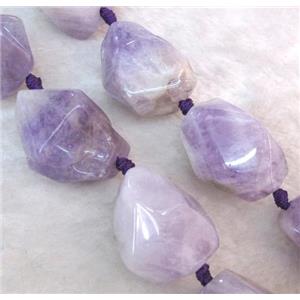purple Chalcedony beads, freeform, approx 18-32mm, 15.5 inches [GMLB862]