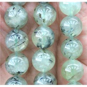 prehnite beads, round, green, approx 12mm dia, 15.5 inches [GMLB924]