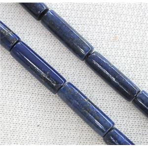 lapis lazuli beads, tube, approx 6x20mm. [GMLB937-6X20MM]