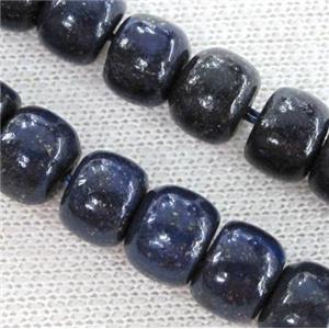 lapis lazuli beads, barrel, approx 6x10mm [GMLB939-6X10MM]