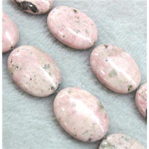 pink Rhodochrosite beads, oval, approx 15x20mm [GMLB953-15X20MM]