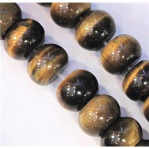 tiger eye bead, rondelle, AB grade, approx 8x12mm [GMLB956-8X12MM]